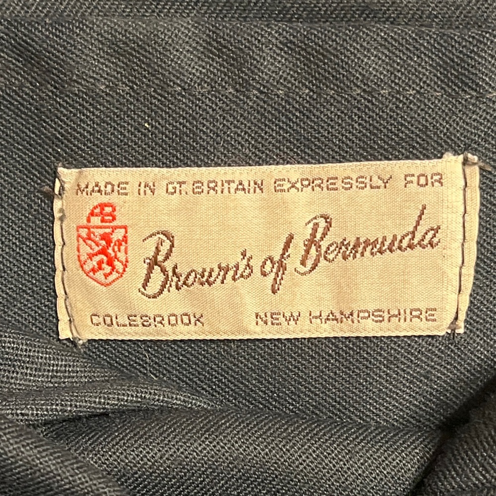 Vintage Brown’s of Bermuda Wood-Handled Plaid Bag - Picture 2 of 13